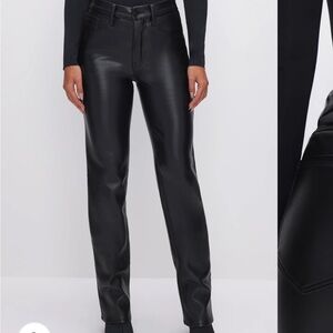 Good American faux leather pants